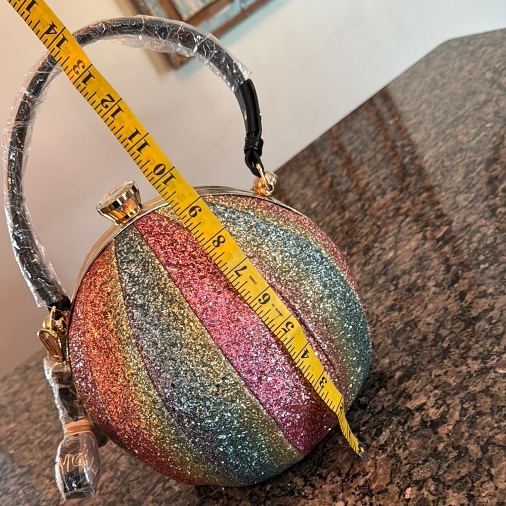 Rainbow Glitter TikTok basketBall Bag NWT - Picture 10 of 13